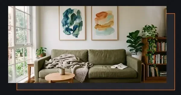 Contemporary watercolour interiors